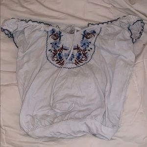 blue flower top